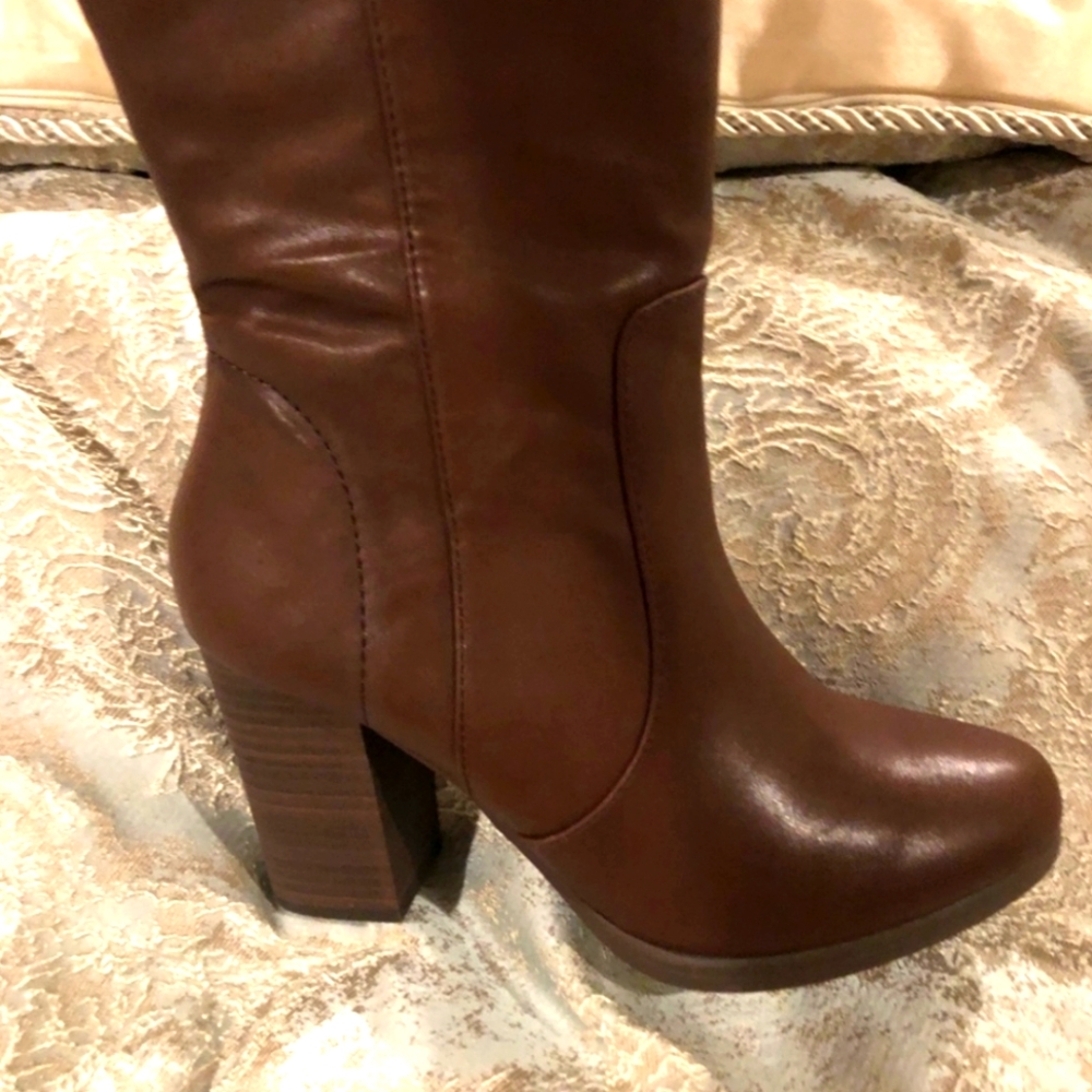 Express Brown Over the Knee Boots